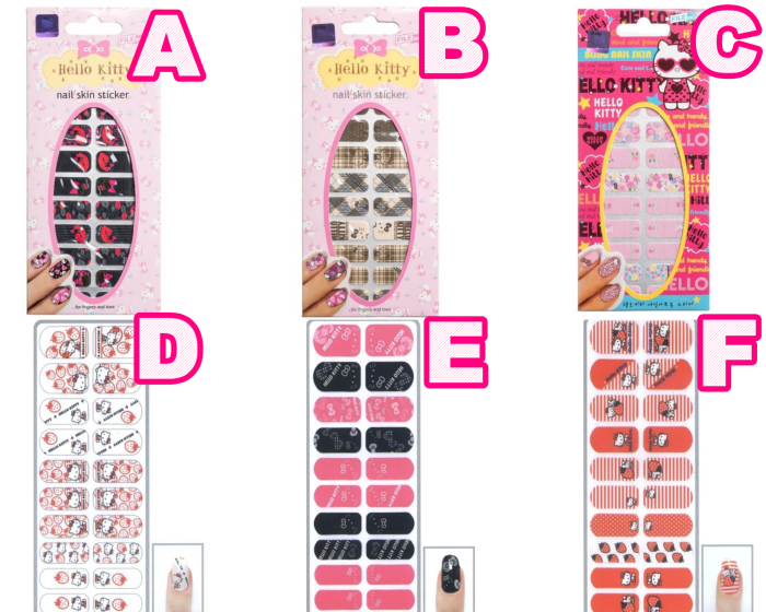 Sanrio Hello Kitty Nail Stickers Full Wraps Polish Strips Cute