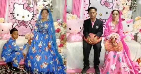 Why so glum? Indonesian couple's Hello Kitty-themed wedding goes viral on TikTok, Asia News