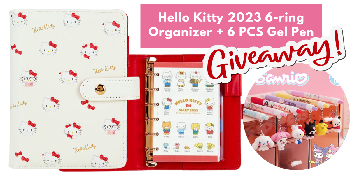 ❤️ Enter for a chance to win a Hello Kitty 2023 6-ring Organizer + Sanrio 6PC Gel Pen