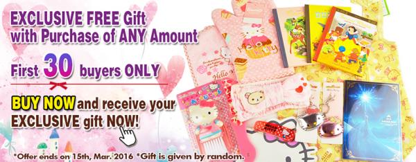 Gifts for First 30 Buyers Are Running OUT! Exclusive Hello Kitty & Disney Gift for YOU With Any Purchase Amount !